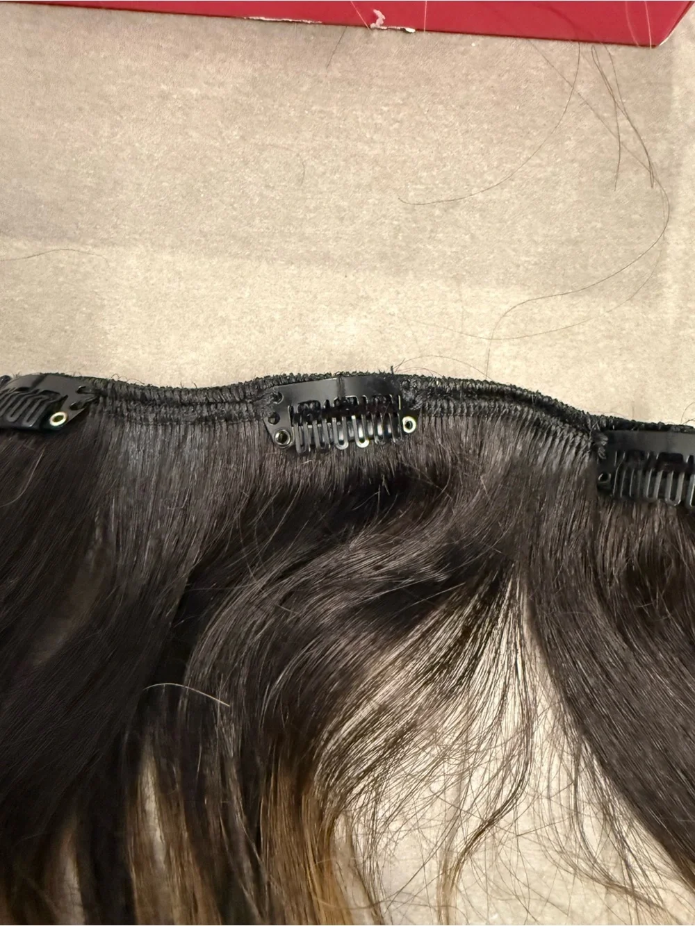 WENNALIFE natural black to light Blonde Human Hair Extensions
